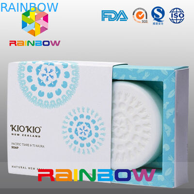 Il contenitore di carta d'imballaggio di sapone bianco del cartone con progetta