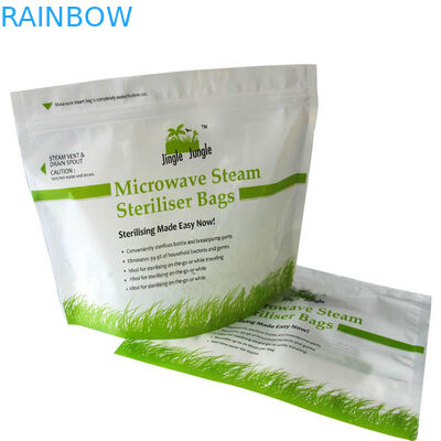 Il di alluminio su misura ha laminato la borsa/il sacchetto risigillabile di microonda di vuoto commestibile