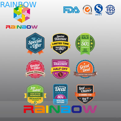 Etichetta di carta della carta dell'autoadesivo del magnete, etichetta irregolare del vino della matrice per serigrafia per alimento salutare