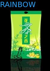 di alluminio d'imballaggio delle borse del tè laterale lucido del rinforzo, sacchetto verde del caffè del legame della latta