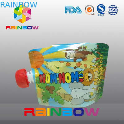 Colorfully stampato Zippered intorno al sacchetto del becco che imballa per il succo/bevanda