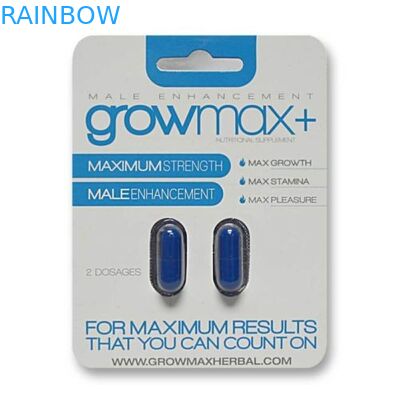 Carta di carta d'attaccatura stampata abitudine che imballa per lo stimolante maschio di potenziamento con due fori