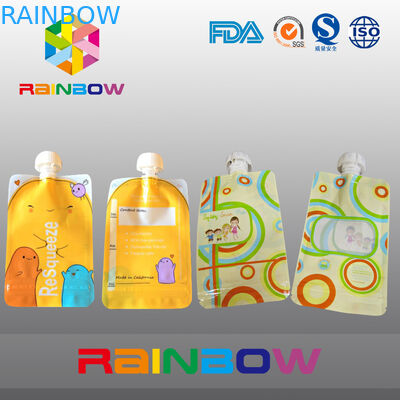 Custmized ha stampato il sacchetto che imballa, borse del becco dell'ugello per l'imballaggio liquido