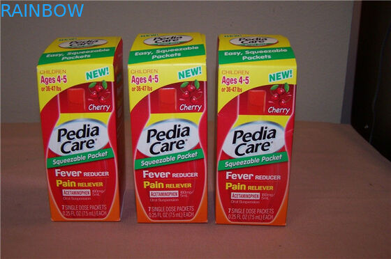 Scatola di carta stampata abitudine per il riduttore che imballa, pacchetti di dolore del contenitore di carta di analgesico