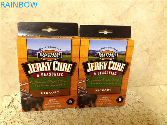 Scatola di carta stampata logo che imballa per il condimento, pacchetti di condimento della scatola di carta con il foro di Hange