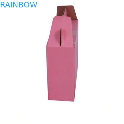 Contenitore di carta che imballa, cassa ondulata di regalo chiuso automatico del cartone con la finestra