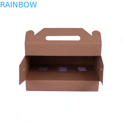 Contenitore di carta che imballa, cassa ondulata di regalo chiuso automatico del cartone con la finestra
