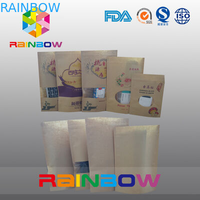 Borsa su ordinazione che imballa, spuntino Doupack dello spuntino della carta da stampa del commestibile con la chiusura lampo