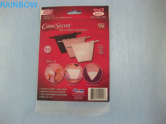 Sacchetti di plastica di plastica rossi che imballano la borsa segreta di Cami per il reggiseno, la biancheria delle donne