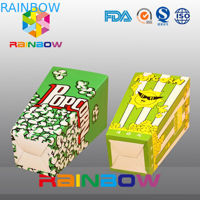 Sacchi di carta su misura progettazione unica, sacchi di carta del popcorn dell'America