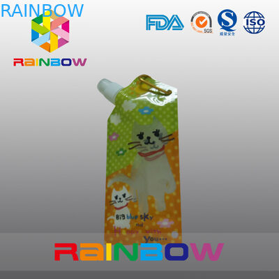 Su misura stampato stia sul sacchetto riutilizzabile del becco per pakaging liquido