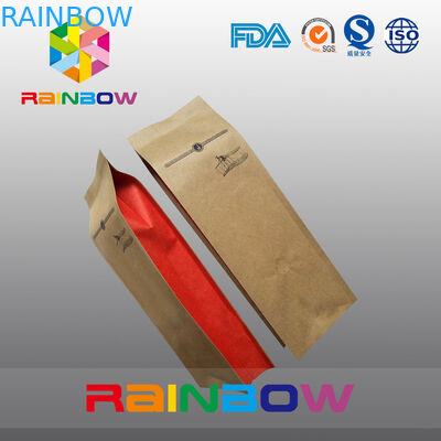 L'imballaggio su ordinazione bustine di tè/del caffè ricicla il sacco di carta del commestibile della carta kraft