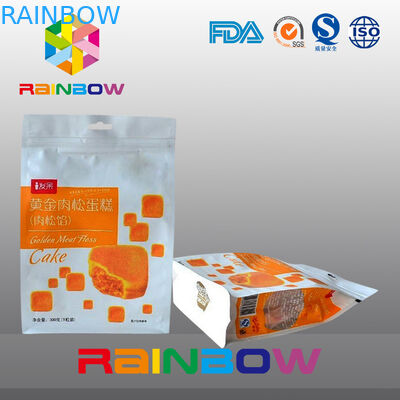L'abitudine ha stampato la borsa dello spuntino sigillata otto lati che imballa con la chiusura lampo e la finestra
