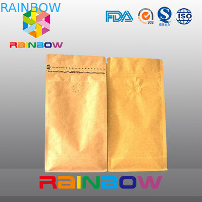 Il rinforzo inferiore sta sulle borse a chiusura lampo per caffè che imballa con la valvola