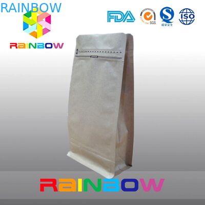 Il rinforzo inferiore sta sulle borse a chiusura lampo per caffè che imballa con la valvola