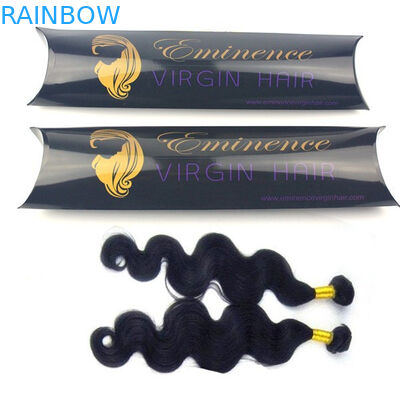 Scatola di carta che imballa con la chiara finestra, scatola di carta di estensione dei capelli di estensione dei capelli