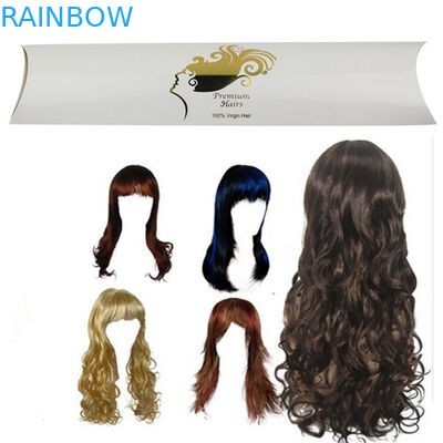 Scatola di carta di estensione premio dei capelli che imballa con la forma stampata del cuscino e di logo