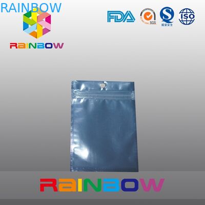 Sacchetto posteriore trasparente anteriore dell'alimento per animali domestici della stagnola con la chiusura lampo, borsa dell'esca di pesca