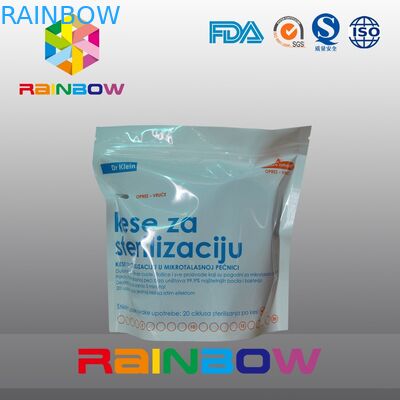 Sacchetti di plastica a chiusura lampo diritti di auto del commestibile che imballano la borsa della storta