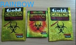 L'abitudine ha stampato le borse dei potpourri dei sacchetti di plastica dello zip/spezia del CATIONE