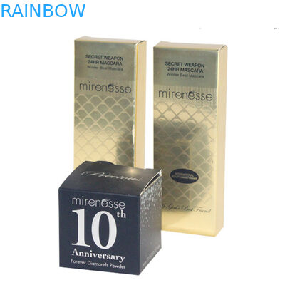 La scatola di carta di Pinted di logo su ordinazione che imballa per i cosmetici/cosmetici lucidi inscatola l'imballaggio