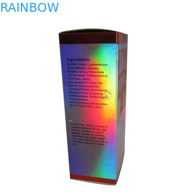 La scatola di carta di Pinted di logo su ordinazione che imballa per i cosmetici/cosmetici lucidi inscatola l'imballaggio