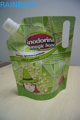 Ricicli il detersivo liquido del sacchetto del becco di Doypack che imballa con il foro d'attaccatura