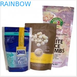 Borsa d'imballaggio risigillabile del sacchetto di plastica della chiusura lampo per i biscotti/borsa d'imballaggio del cracker