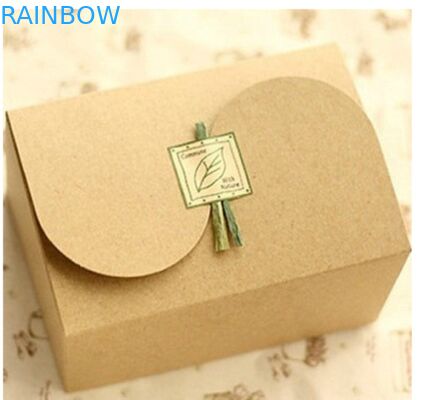 Contenitore normale di carta kraft di Brown Per il regalo che imballa, stampa su misura