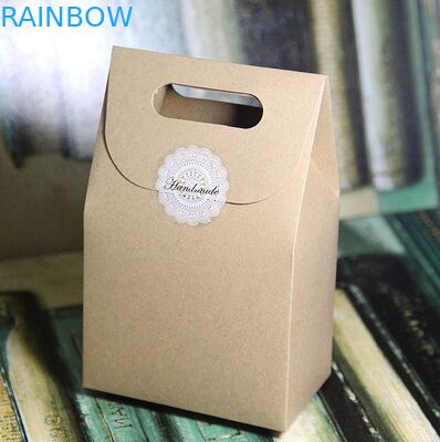 Contenitore normale di carta kraft di Brown Per il regalo che imballa, stampa su misura