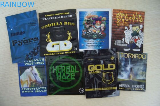 Ricerchi la bustina della pillola/la borsa polvere della ricerca/sacchetto di erbe di incenso con la chiusura lampo