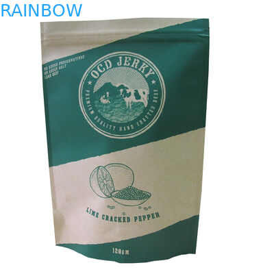 Imballaggio per alimenti asciutto d'imballaggio stampato abitudine della borsa della carta kraft di Almon