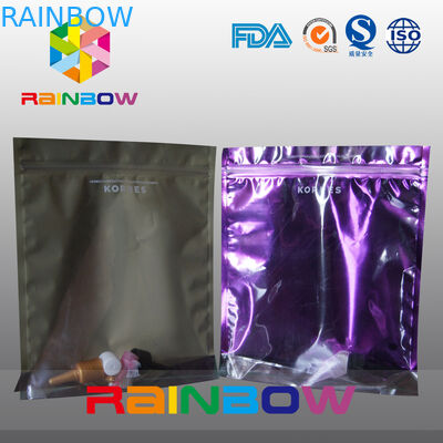 Stia sulla borsa cosmetica di plastica, trasparente anteriore d'imballaggio cosmetico della borsa PE/di PA