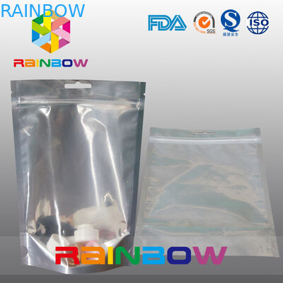 Il della foschia del corpo & di alluminio della lozione indietro e chiaramente fronteggia il sacchetto cosmetico Doypack