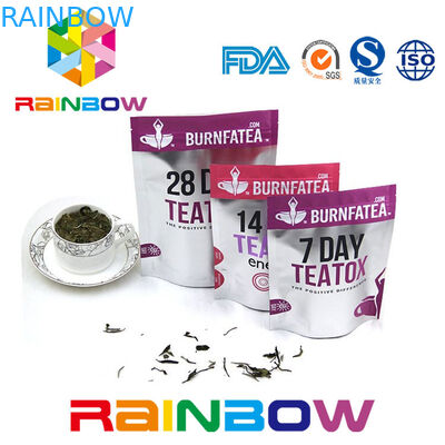 Biodegradabile stia sulla borsa dell'imballaggio del tè laminata chiusura lampo di Mylar del sacchetto del tè