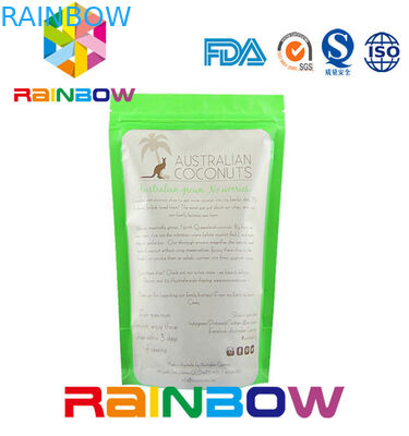 La chiusura lampo d'imballaggio su misura della borsa dello spuntino per l'imballaggio dei semi sta sul rinforzo inferiore