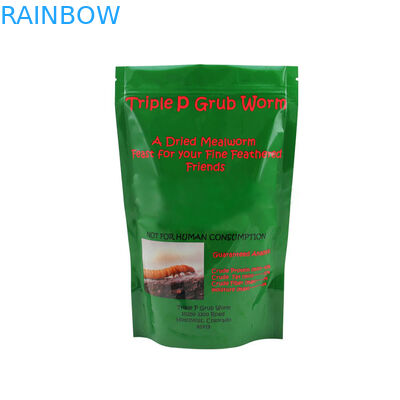 Sacchetto riciclato che imballa, borsa a chiusura lampo della stagnola del verme della farina di Doypack per l'imballaggio del verme della farina