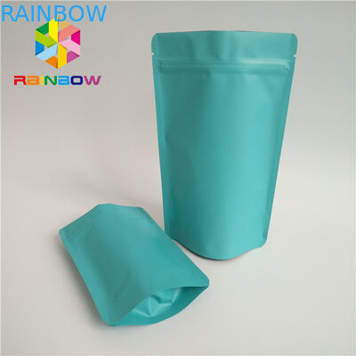 Bustine di tè verdi naturali che imballano la chiusura lampo diritta di auto di superficie della metallina