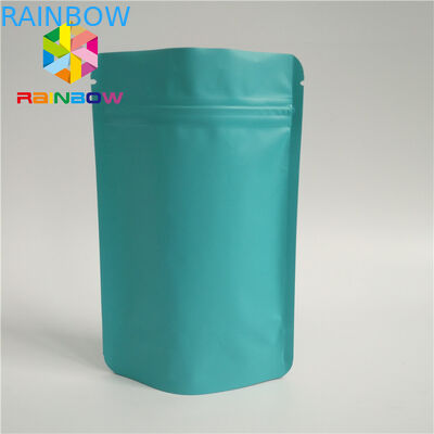 Bustine di tè verdi naturali che imballano la chiusura lampo diritta di auto di superficie della metallina