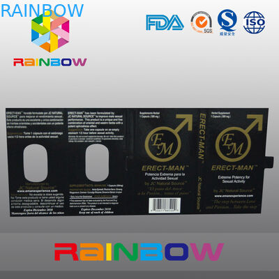 Scatola di carta d'imballaggio della pillola del sesso di effetto 100% ERECT-MEN con progettazione su misura carta