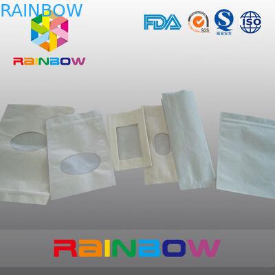 La borsa della carta kraft di Brown Sta la borsa su d'imballaggio con la chiusura lampo, borsa a chiusura lampo per Candy/alimenti