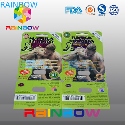 Carta di carta d'imballaggio su misura della carta di carta della bolla per le pillole sessuali