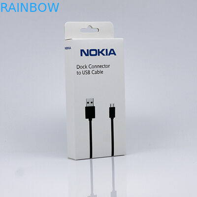 Scatola di carta d'attaccatura che imballa per il cavo di USB che imballa con il logo stampato abitudine