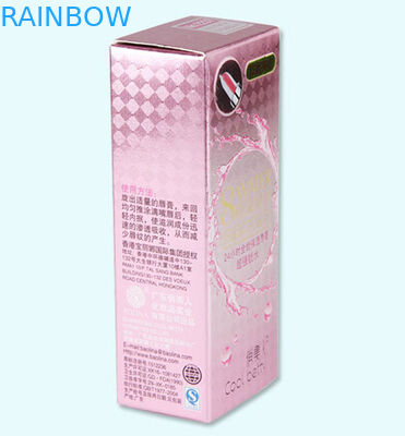 Contenitori variopinti di carta patinata della metropolitana del rossetto del balsamo di labbro che imballano progettazione su misura