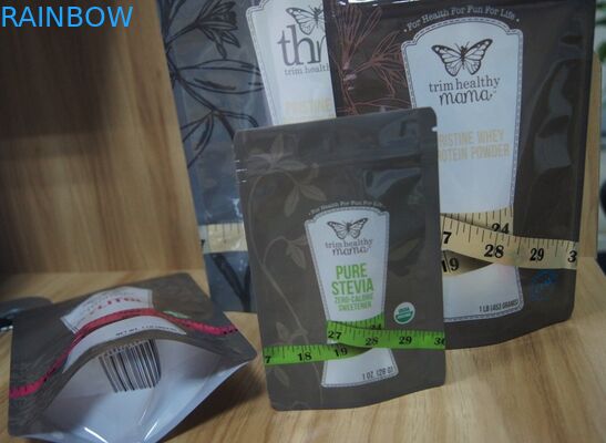 Sacchetti di plastica di Doypack dello zucchero differente di sapore PE/dell'ANIMALE DOMESTICO che imballano con la chiusura lampo