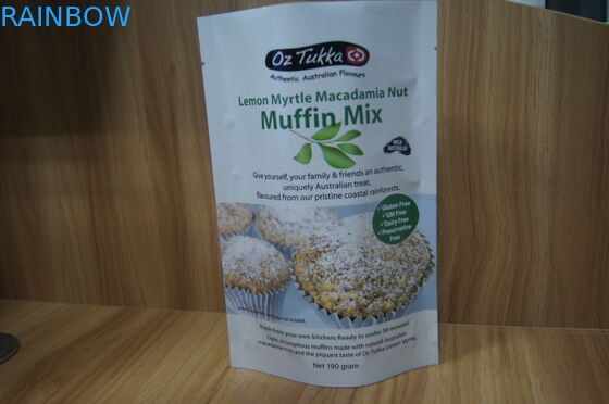 Stia sulla polvere di plastica della proteina/la chiusura lampo d'imballaggio su ordinazione borsa dolcificante/dello zucchero