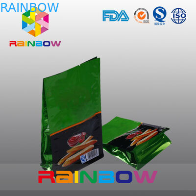 Sacchetto di plastica del di alluminio, sacchetto della guarnizione del fondo piatto 8 per lo spuntino/patate fritte