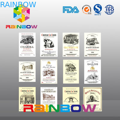 Etichetta di carta della carta dell'autoadesivo del magnete, etichetta irregolare del vino della matrice per serigrafia per alimento salutare