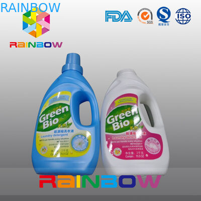 Etichette autoadesive della manica degli strizzacervelli dell'autoadesivo di plastica impermeabile della bottiglia per le bottiglie del detersivo liquido