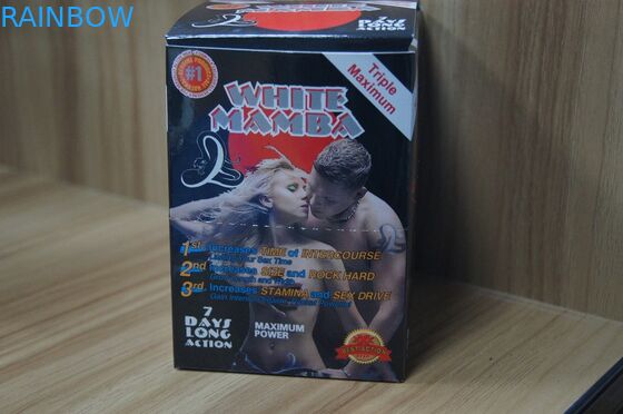 Contenitori di scatola di carta dell'esposizione delle pillole di potenziamento del sesso e della pantera nera delle carte